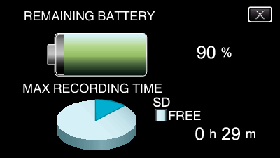 C4B5 remaining battery power